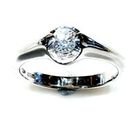 Ring Ititoli Woman Diamond XL in White Gold Diamante AS0917#BLBE